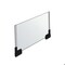 Azar Displays Two-Sided Large Acrylic Sign Holder With Magnetic Boots 11''W X 7''H, 2PK 109907 - alternate 1